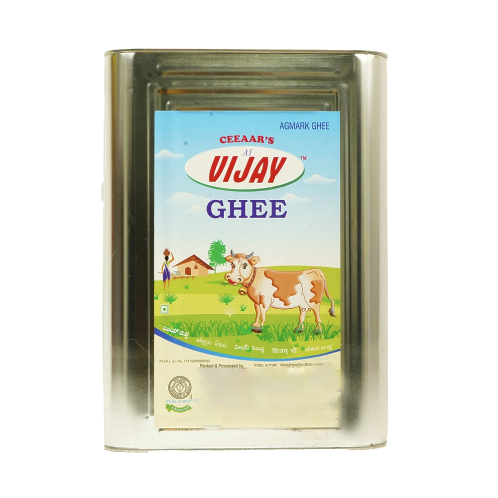 Vijay Pure Desi Ghee Tin 15 Ltr-1